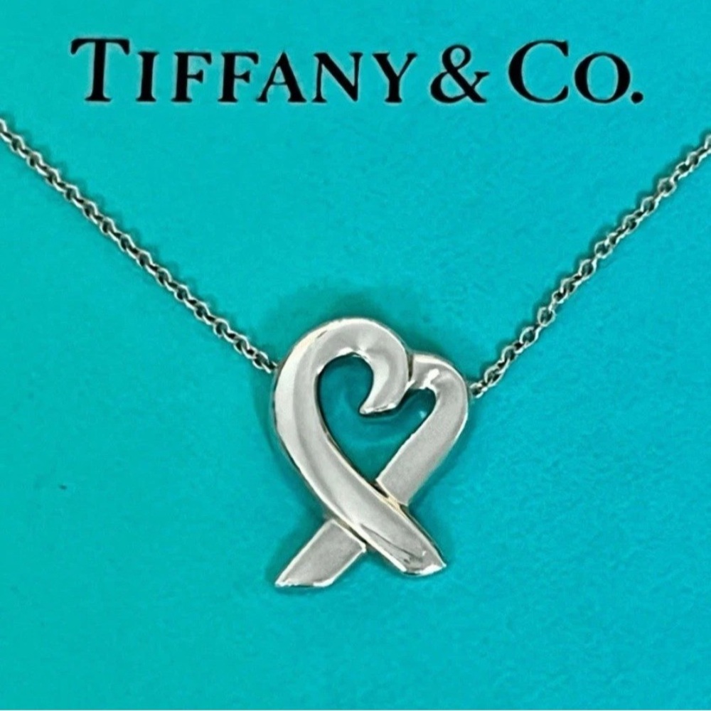 Tiffany & Co. Paloma Picasso Loving Heart Ribbon Necklace
